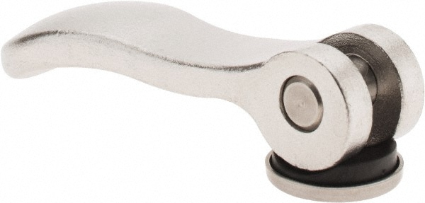 KIPP K0645.2512008 Adjustable Clamping Handle: M8 x 1.25 Thread, 0.94" Hub Dia, Stainless Steel Image