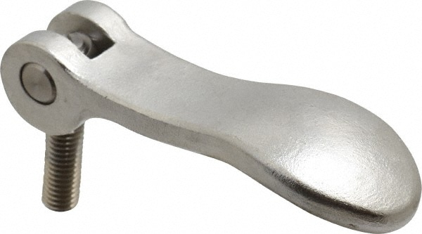 KIPP K0647.25120A425 Adjustable Clamping Handle: 3/8-16 Thread, 1.06" Hub Dia, Stainless Steel Image