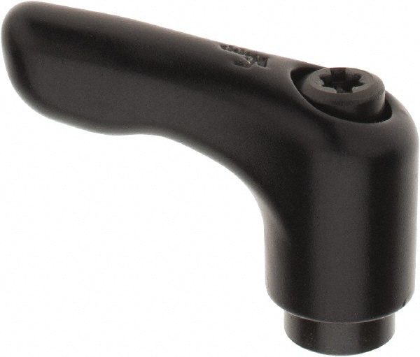 Metric Size Tapped Insert Adjustable Clamping Handle: M3 x 0.50 Thread, 13 mm Hub Dia, Zinc Die Cast with Steel Components