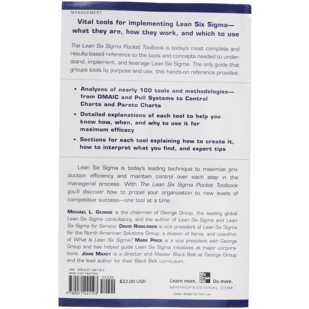 McGraw-Hill - Lean Six Sigma Pocket Toolbook A Quick Reference Guide to ...