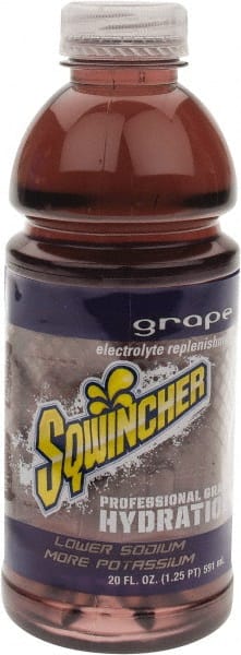 Sqwincher 159030532 Activity Drink: 20 oz, Bottle, Grape, Ready-to-Drink: Yields 20 oz 