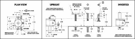 1 Ton Capacity, 18" Lift Height, Upright Mechanical Screw Actuator