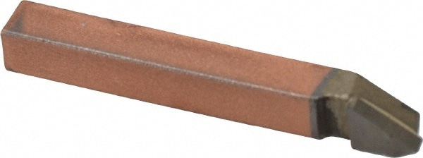 Single Point Tool Bit: 1/4'' Shank Width, 1/4'' Shank Height, C5 Solid Carbide Tipped, LH, EL, Offset Threading