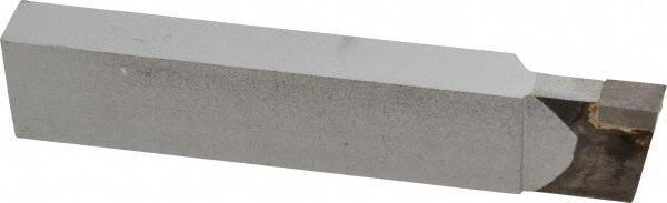 Single Point Tool Bit: 1/2'' Shank Width, 1'' Shank Height, C2 Solid Carbide Tipped, LH, CTL, Cut-Off & Grooving