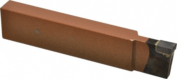 Single Point Tool Bit: 1/2'' Shank Width, 1'' Shank Height, C5 Solid Carbide Tipped, LH, CTL, Cut-Off & Grooving