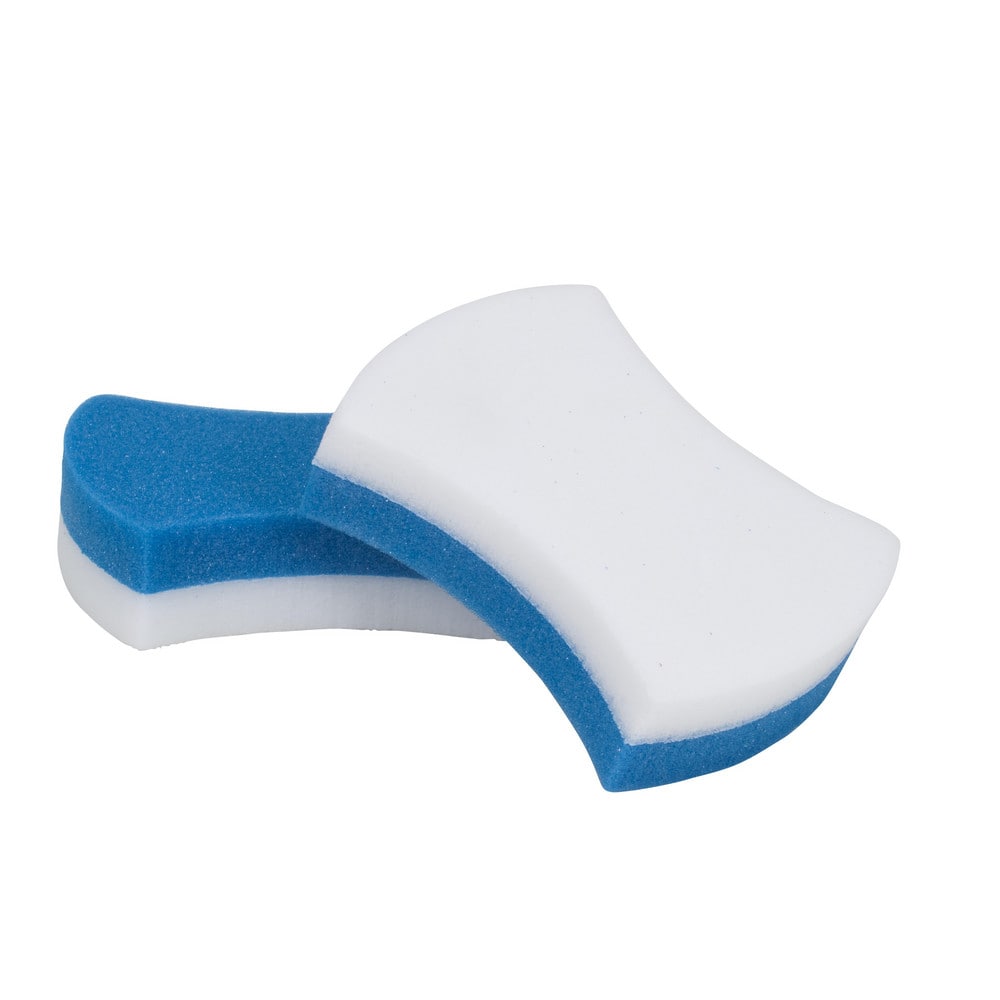 Sponges & Scouring Pads; Pad Type: Scrub Sponge ; Scour Type: Scratch-Free ; Material: Foam ; For Use With: General Surface Cleaning ; Scrubbing Level: Light-Duty ; Color: Blue; White