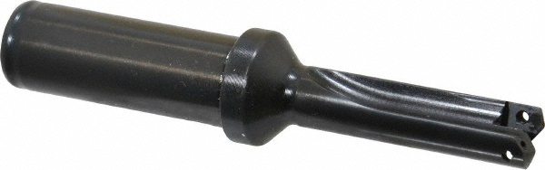 Indexable Spade Drill: 33/64 to 11/16" Dia, 1-3/8" Max Depth, Straight Flute
