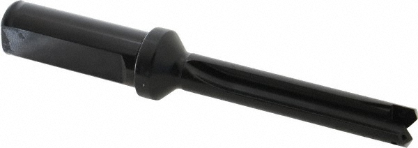 Indexable Spade Drill: 33/64 to 11/16" Dia, 2-1/2" Max Depth, Straight Flute