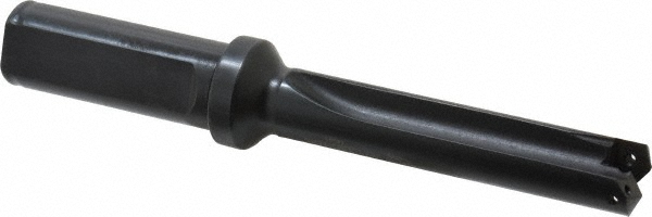 Indexable Spade Drill: 39/64 to 11/16" Dia, 2-1/2" Max Depth, Straight Flute