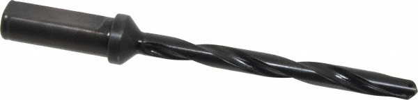 Indexable Spade Drill: 7/16 to 1/2" Dia, 4-3/8" Max Depth, Helical Flute