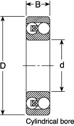 Self-Aligning Ball Bearing: 10 mm Bore Dia, 30 mm OD, 9 mm OAW