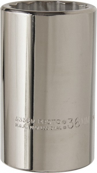 PROTO J5336M Deep Hand Socket: 36 mm Socket, 12-Point Image