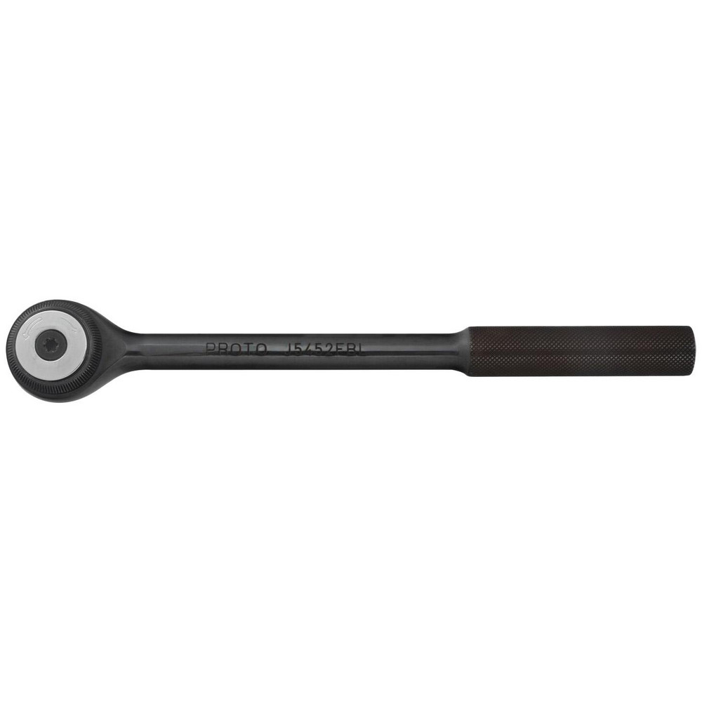 Standard Ratchet: 1/2" Drive, Round Head - 9-3/8" OAL, 72 Gear Teeth