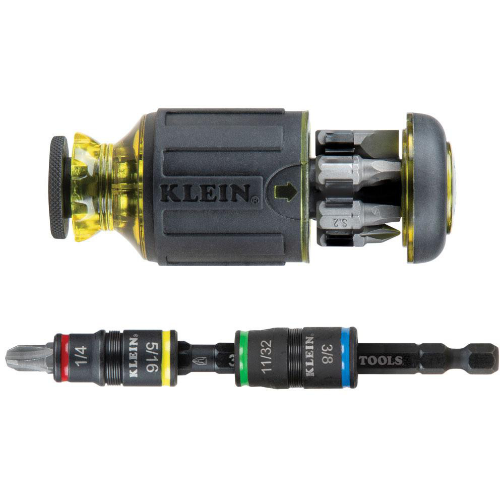 Klein Tools Nut Driver Sets: #3, 11/32 in, 1/4 in, 3/16 in, 3/8 in, #1, 5/16 in, #2, Cushion Grip, Standard, None | Part #32308HD