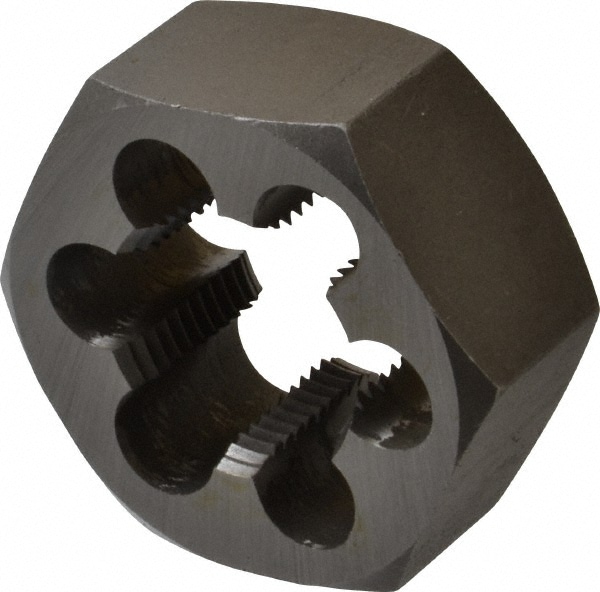 Value Collection 365-1092 Hex Rethreading Die: 1-3/16 - 12 Thread, 1" Thick, Right Hand, Carbon Steel Image