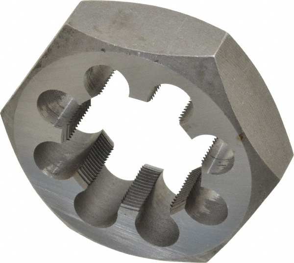 Value Collection 365-1488 Hex Rethreading Die: 1-3/4 - 18 Thread, 1" Thick, Right Hand, Carbon Steel Image