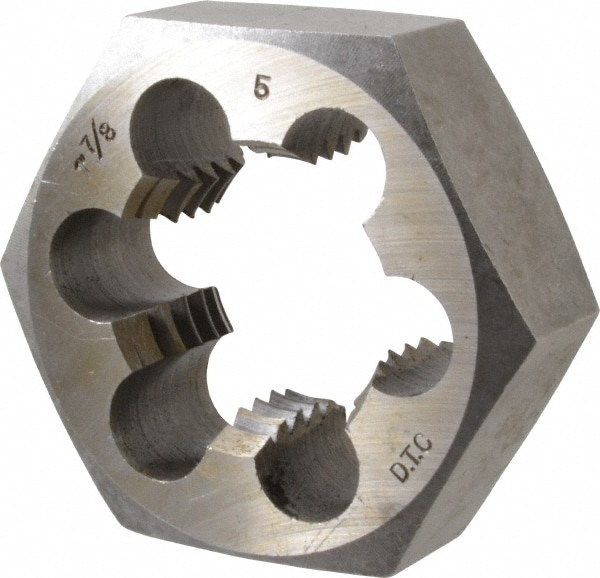 Value Collection 365-1564 Hex Rethreading Die: 1-7/8 - 5 Thread, Right Hand, Carbon Steel Image