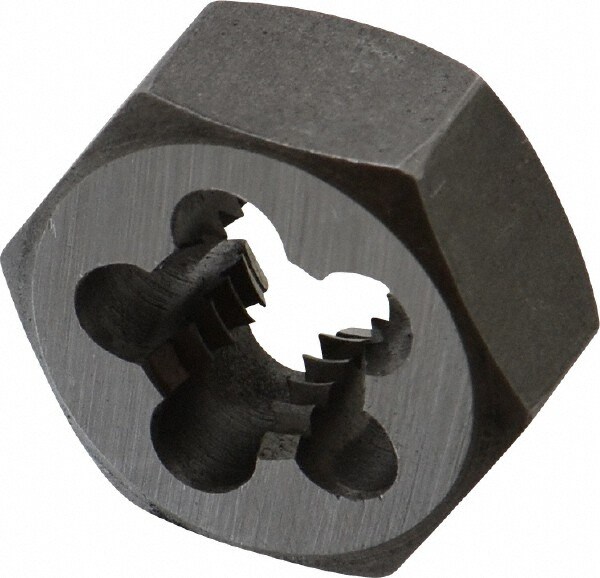 Hex Rethreading Die: 1/2-12 Thread, Right Hand, Carbon Steel