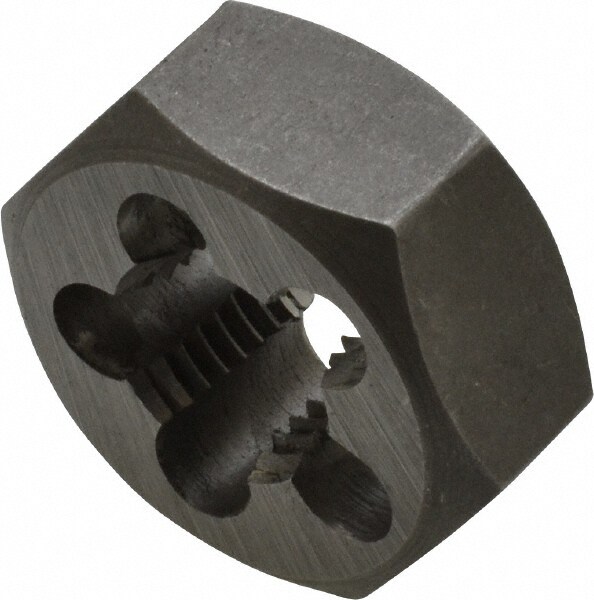 Hex Rethreading Die: 1/2-18 Thread, Right Hand, Carbon Steel