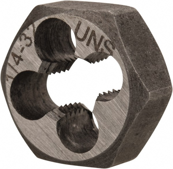 Value Collection 365-1001 Hex Rethreading Die: 1/4-32 Thread, Right Hand, Carbon Steel Image