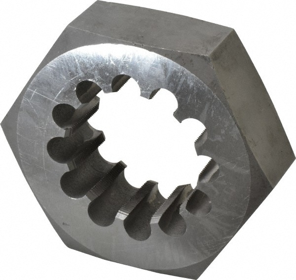 Value Collection 365-2328 Hex Rethreading Die: 2-1/2 - 18 Thread, Right Hand, Carbon Steel Image