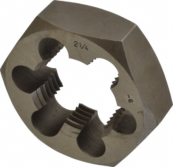 Value Collection 365-2163 Hex Rethreading Die: 2-1/4 - 6 Thread, Right Hand, Carbon Steel Image