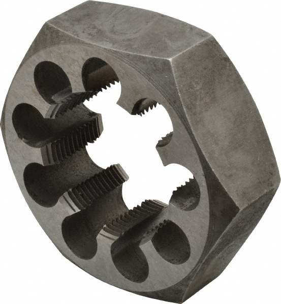 Value Collection 365-2085 Hex Rethreading Die: 2-1/8 - 12 Thread, Right Hand, Carbon Steel Image