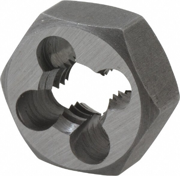 Hex Rethreading Die: 5/16-20 Thread, Right Hand, Carbon Steel