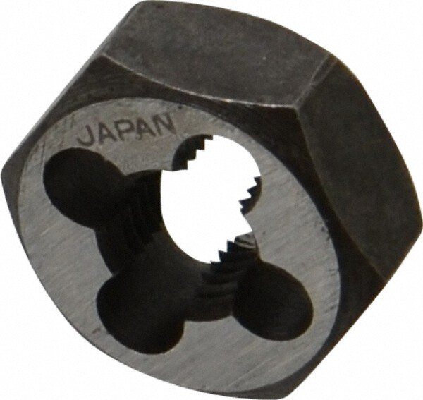 Hex Rethreading Die: 5/16-27 Thread, Right Hand, Carbon Steel