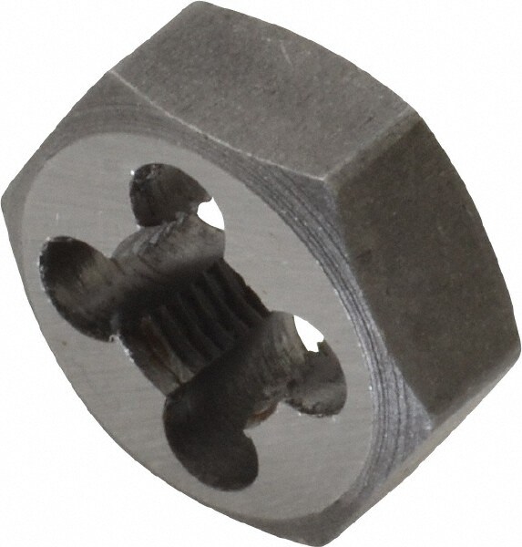 Hex Rethreading Die: 5/16-32 Thread, Right Hand, Carbon Steel