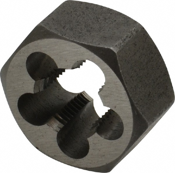 Value Collection 365-1034 Hex Rethreading Die: 7/16-28 Thread, Right Hand, Carbon Steel Image