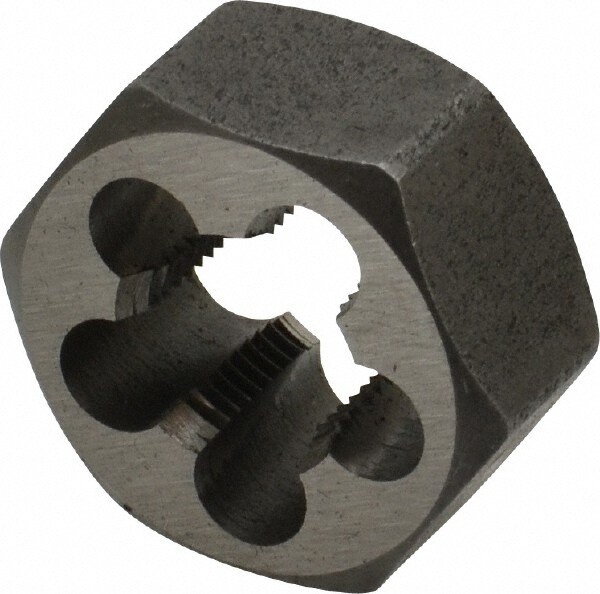 Hex Rethreading Die: 7/16-28 Thread, Right Hand, Carbon Steel