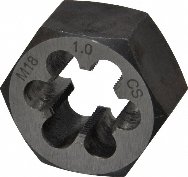 Value Collection 364-0181 Hex Rethreading Die: M18 x 1.00 Thread, Right Hand, Carbon Steel Image