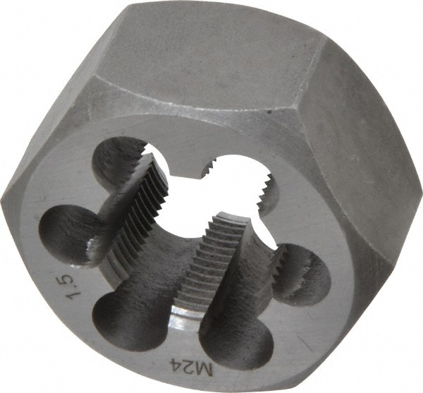 Value Collection 364-0241 Hex Rethreading Die: M24 x 1.50 Thread, 1" Thick, Right Hand, Carbon Steel Image