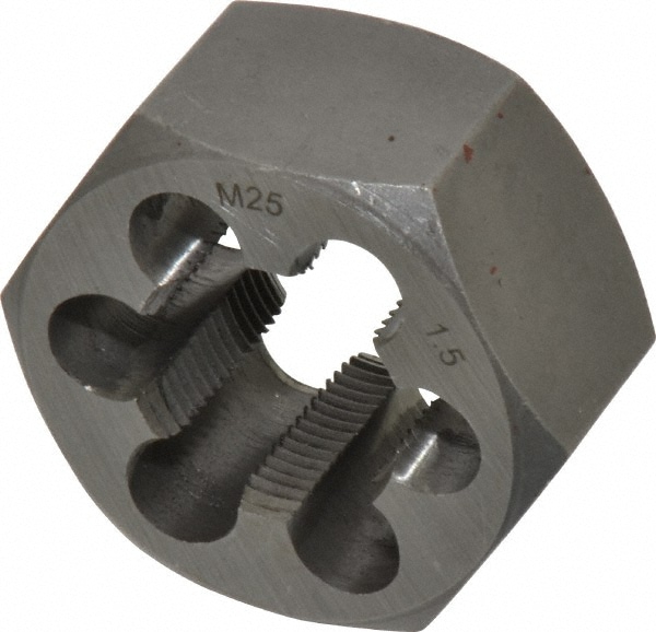 Value Collection 364-0251 Hex Rethreading Die: M25 x 1.50 Thread, 1" Thick, Right Hand, Carbon Steel Image