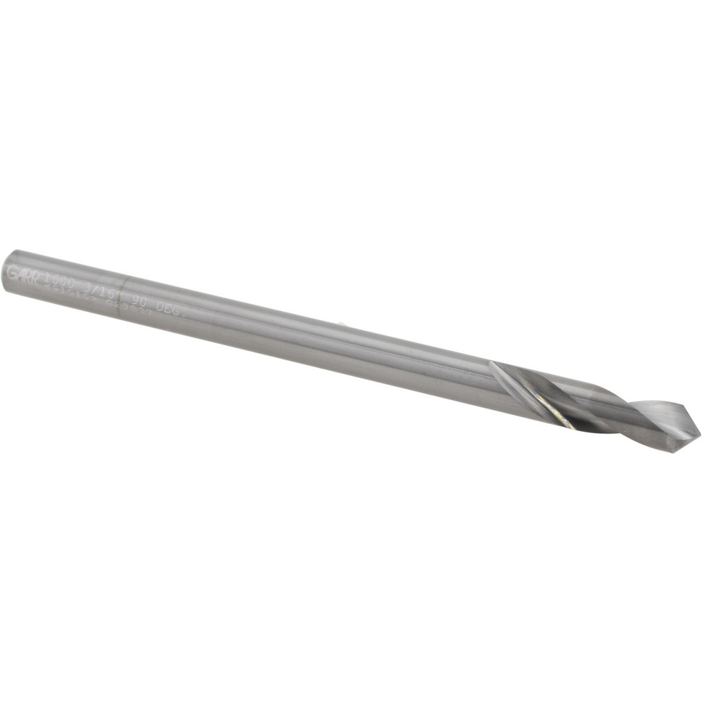 Spotting Drill: 3/16" Dia, 90 ° Point, 3" OAL, Solid Carbide