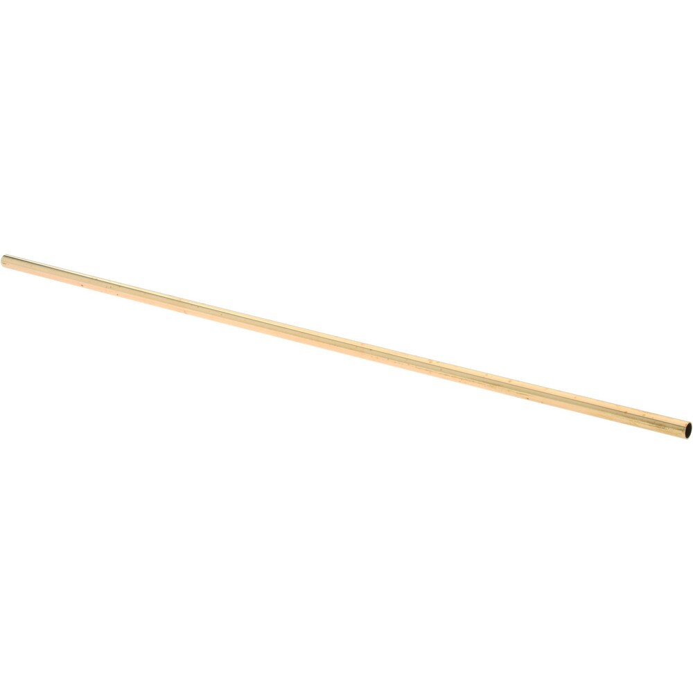 7/32 Inch Outside Diameter x 12 Inch Long, Yellow Brass Round Tube