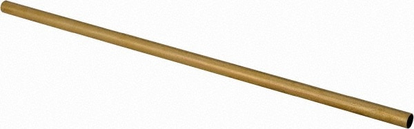 11/32 Inch Outside Diameter x 12 Inch Long, Yellow Brass Round Tube