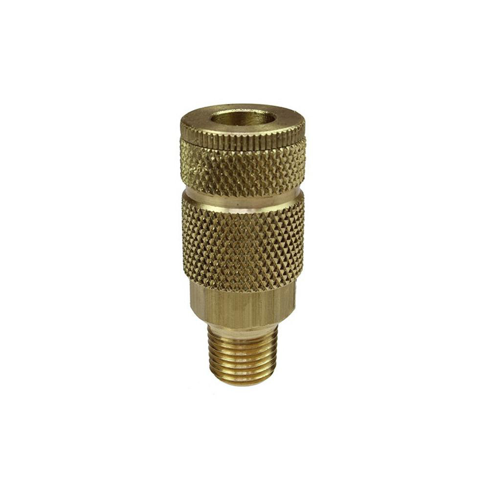 Pneumatic Hose Coupling: 3/8" Thread, 1/4" Body Dia, Tru-Flate Automotive Interchange