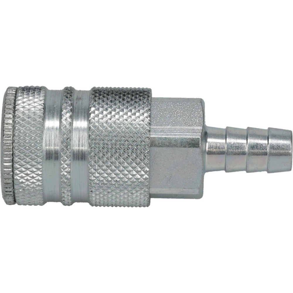 Pneumatic Hose Coupling: 3/8" Body Dia, Industrial Interchange