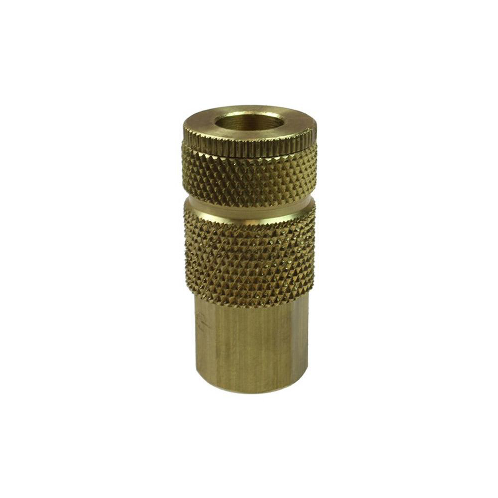 Pneumatic Hose Coupling: 1/4" Thread, 1/4" Body Dia, Tru-Flate Automotive Interchange