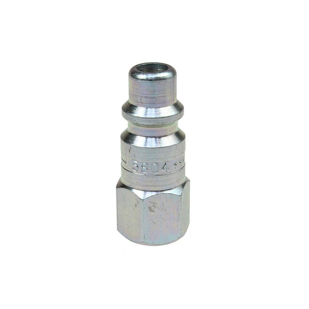 Pneumatic Hose Coupling: 1/4" Thread, 3/8" Body Dia, Industrial Interchange
