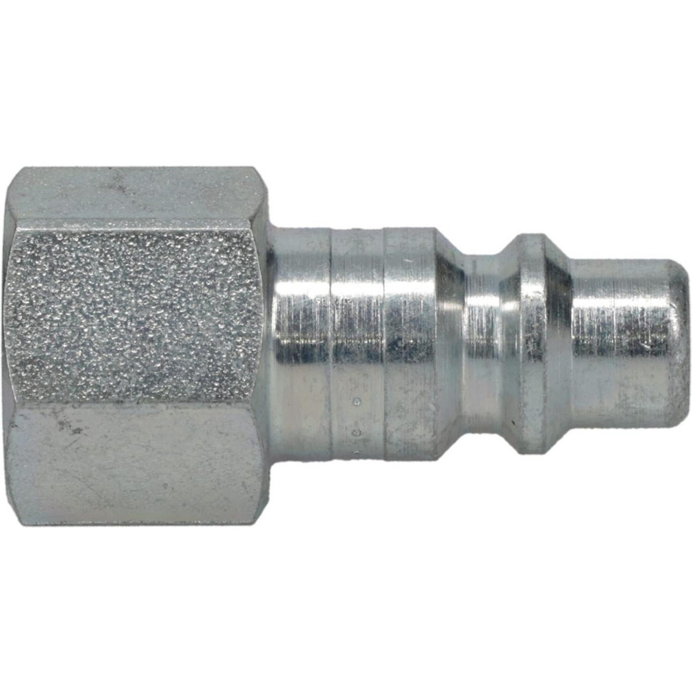 Pneumatic Hose Coupling: 3/8" Thread, 3/8" Body Dia, Industrial Interchange