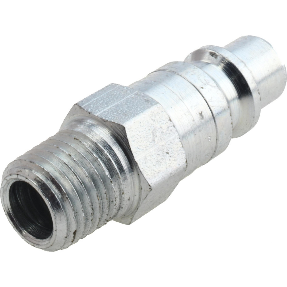 Pneumatic Hose Coupling: 1/4" Thread, 3/8" Body Dia, Industrial Interchange