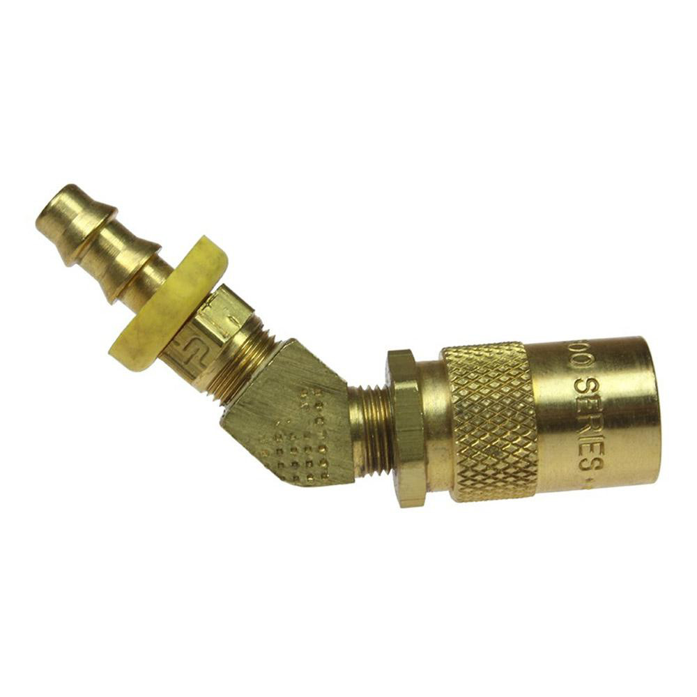 Pneumatic Hose Coupling: 1/4" Body Dia, Moldflow Interchange