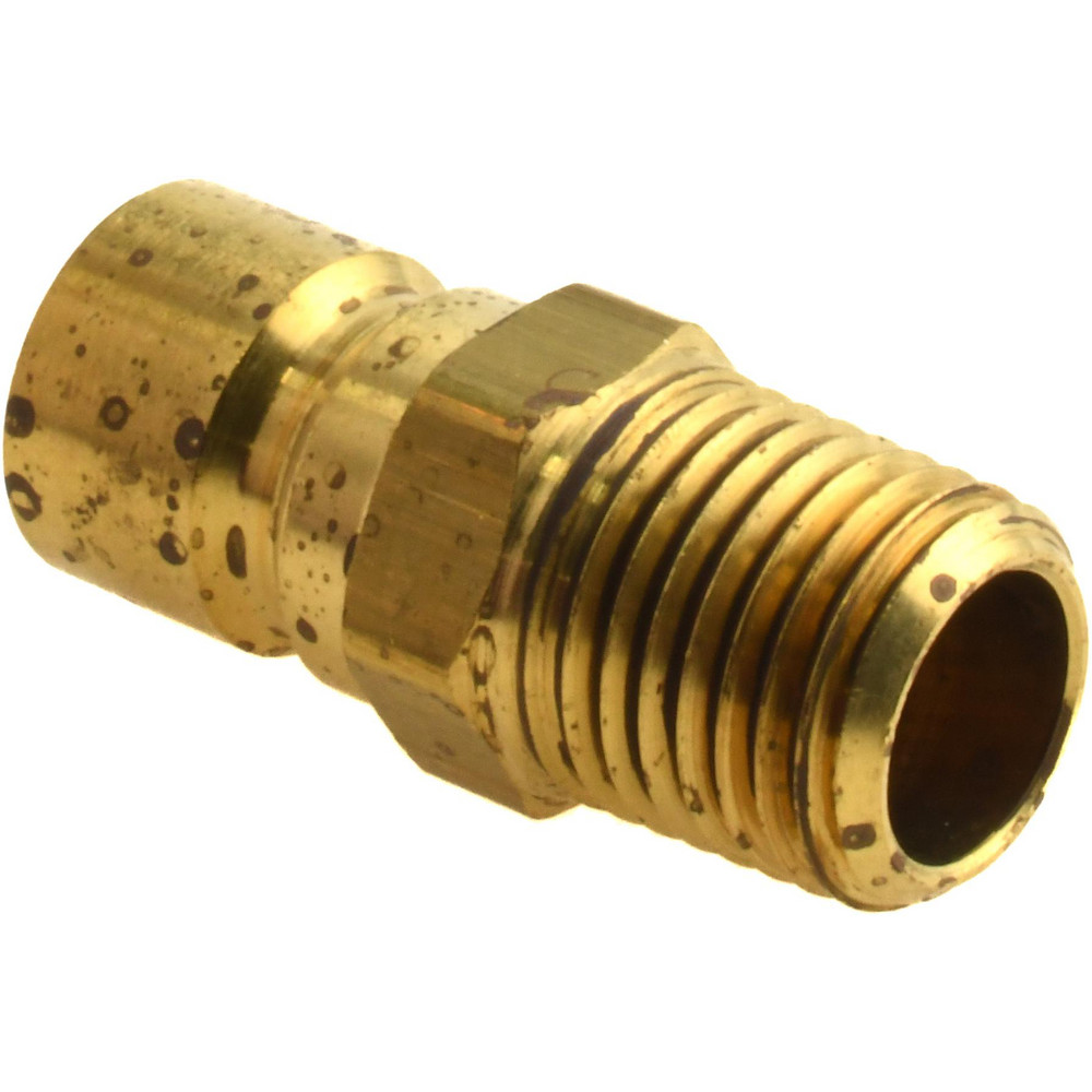1/4-18" NPT, 3/8" Body Diam, Coolant & Fluid Line Male Connectors