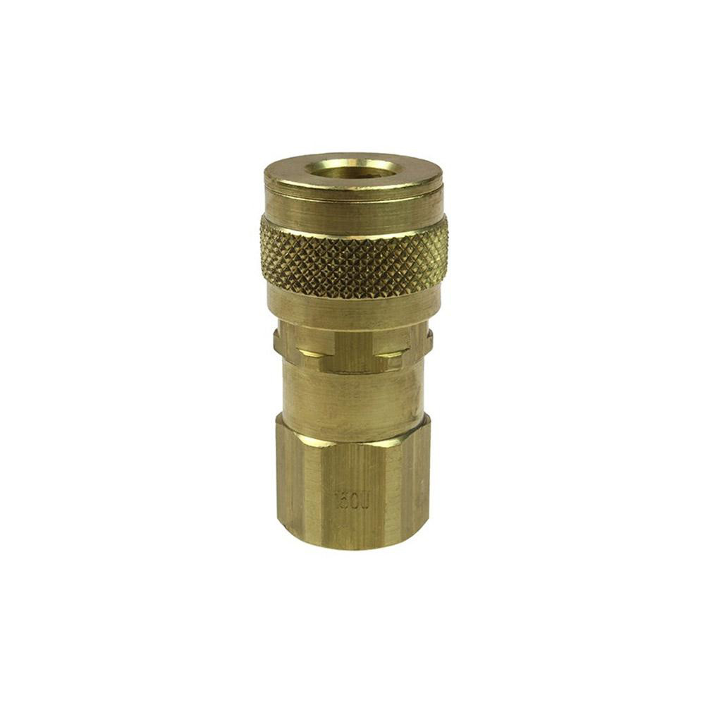 Pneumatic Hose Coupling: 1/4" Thread, 1/4" Body Dia, Universal Interchange