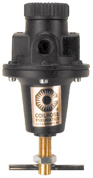 Coilhose Pneumatics 8806GL Compressed Air Regulator: 3/4" NPT, 250 Max psi, Heavy-Duty T-Handle 