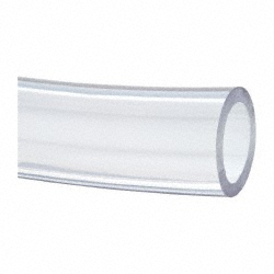 Made in USA | Value Collection PVC Tube: 1-1/4" ID, 1-3/4" OD - 45 Max psi, 25 to 150 ° F, Clear, Priced as 1' Increments, 10' Minimum Cut Length