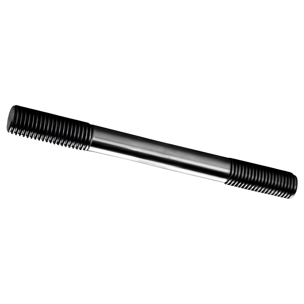 Equal Double Threaded Stud: 3/8-16, 4" OAL - Stainless Steel, Uncoated Finish